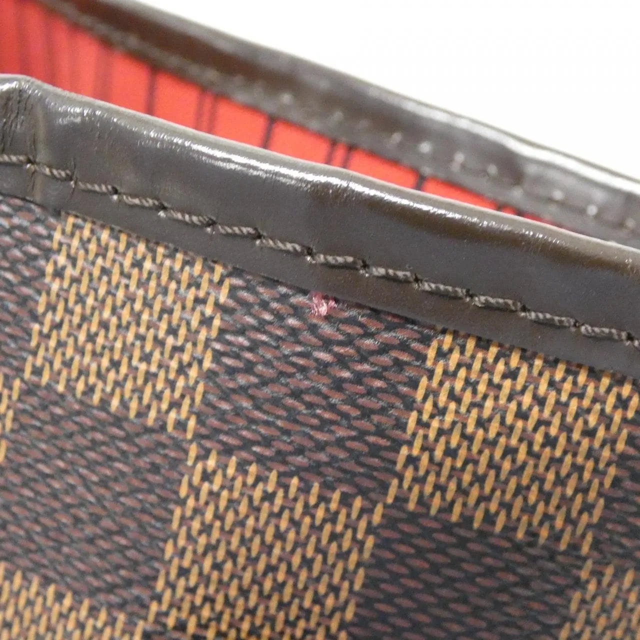 LOUIS VUITTON Neverfull N41358 Tote Damier 黑色 Damier 中古品A - 縮圖 5