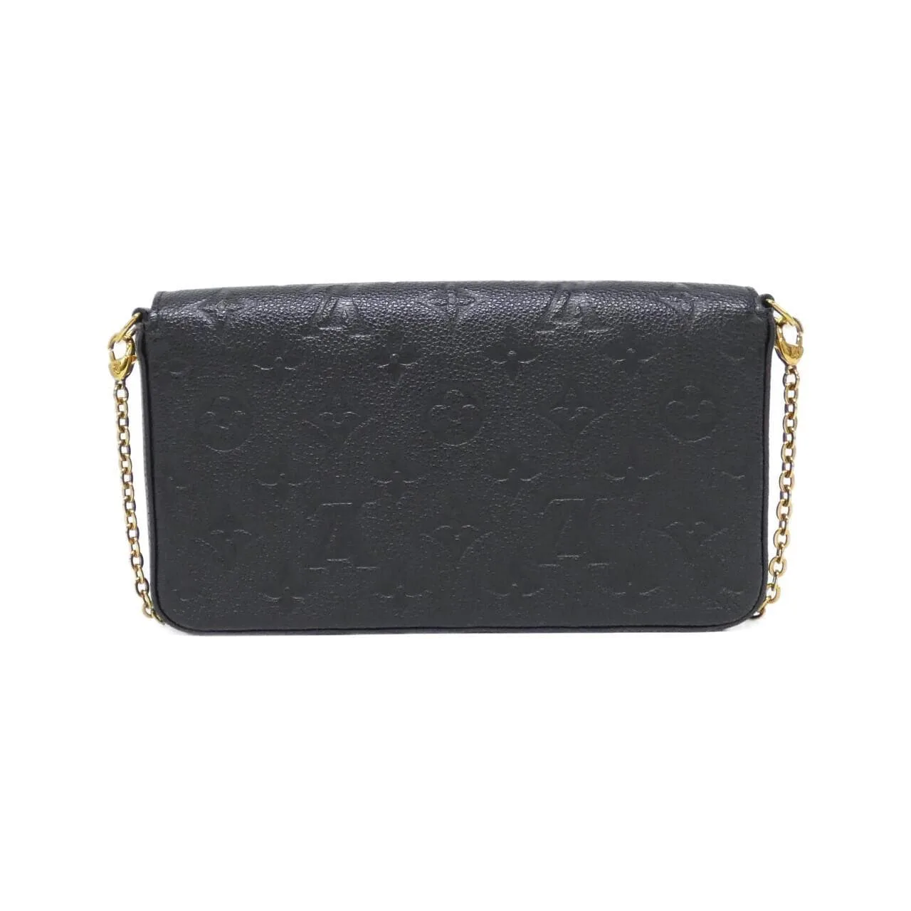 LOUIS VUITTON Pochette M64064 Shoulder Monogram 黑色 Monogram 中古品A - 縮圖 2