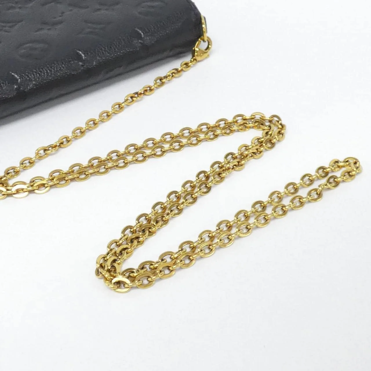 LOUIS VUITTON Pochette M64064 Shoulder Monogram 黑色 Monogram 中古品A - 縮圖 4