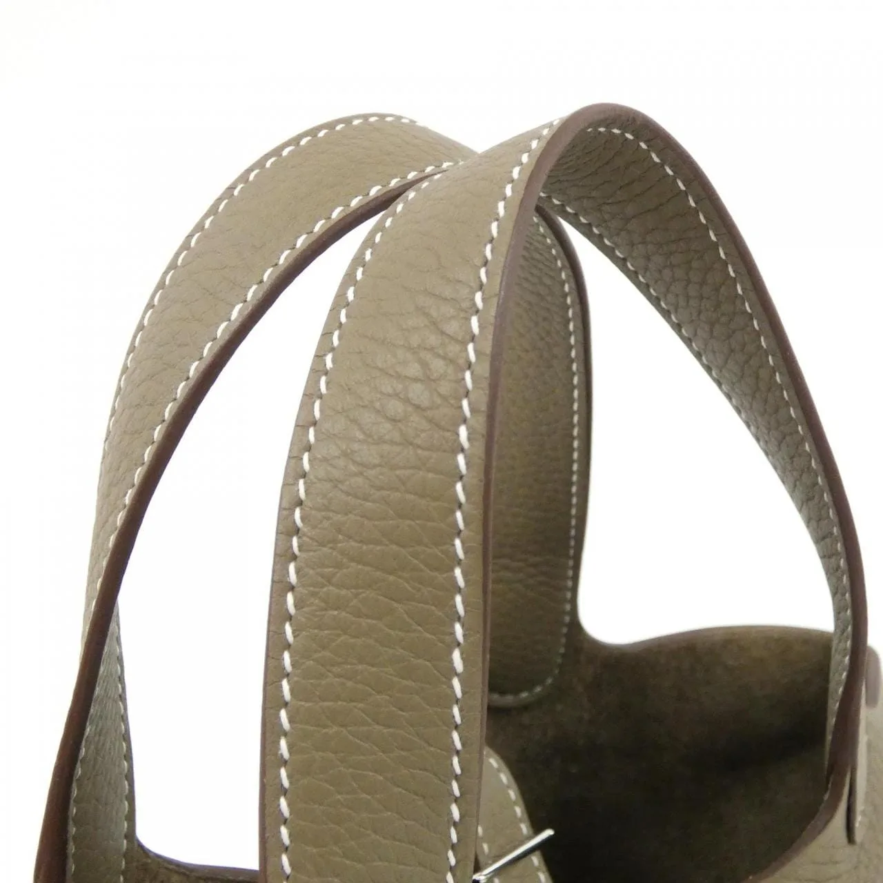 HERMES Picotin 056289CK Handbag Clemence Etoupe Clemence 皮 未使用品 - 縮圖 4