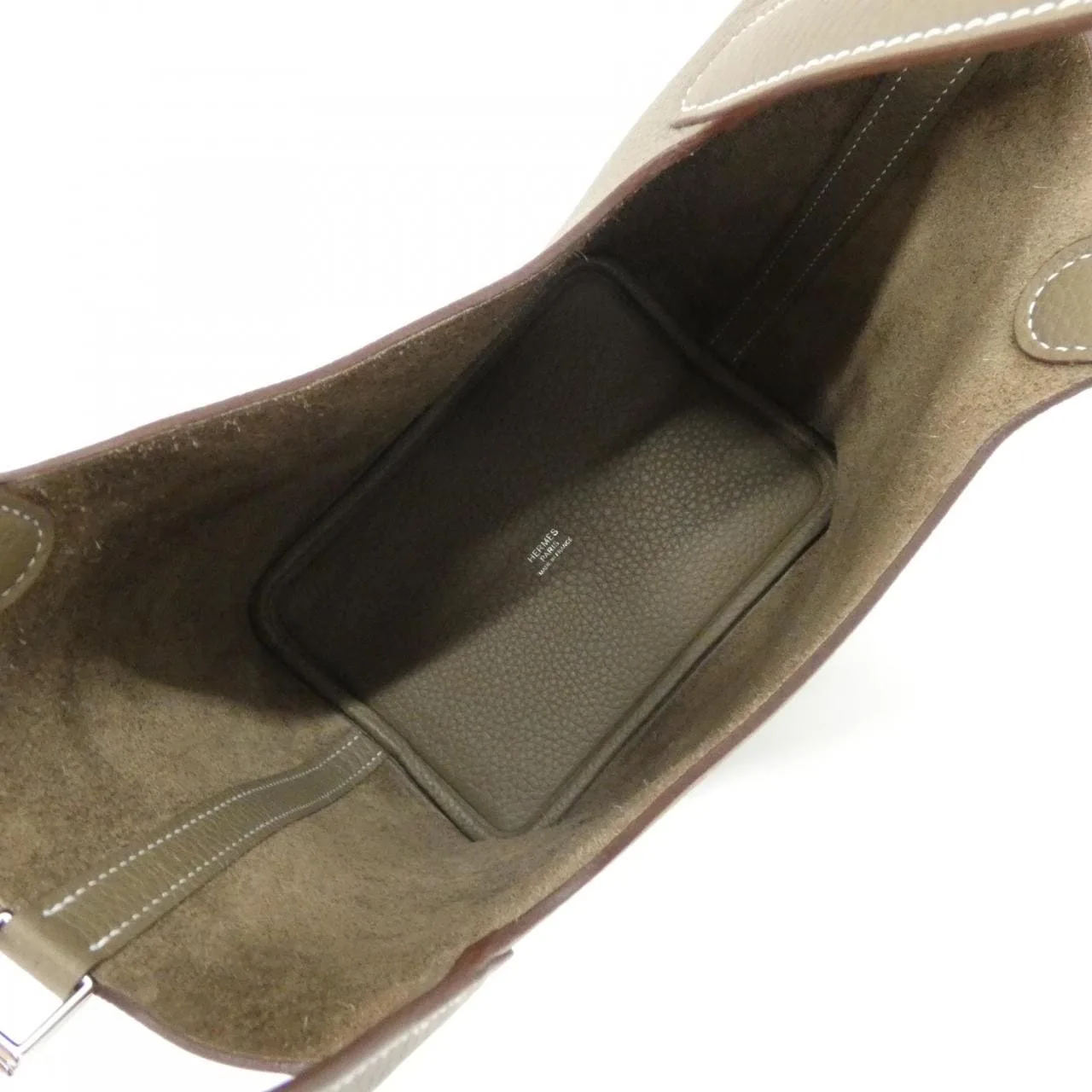 HERMES Picotin 056289CK Handbag Clemence Etoupe Clemence 皮 未使用品 - 縮圖 5