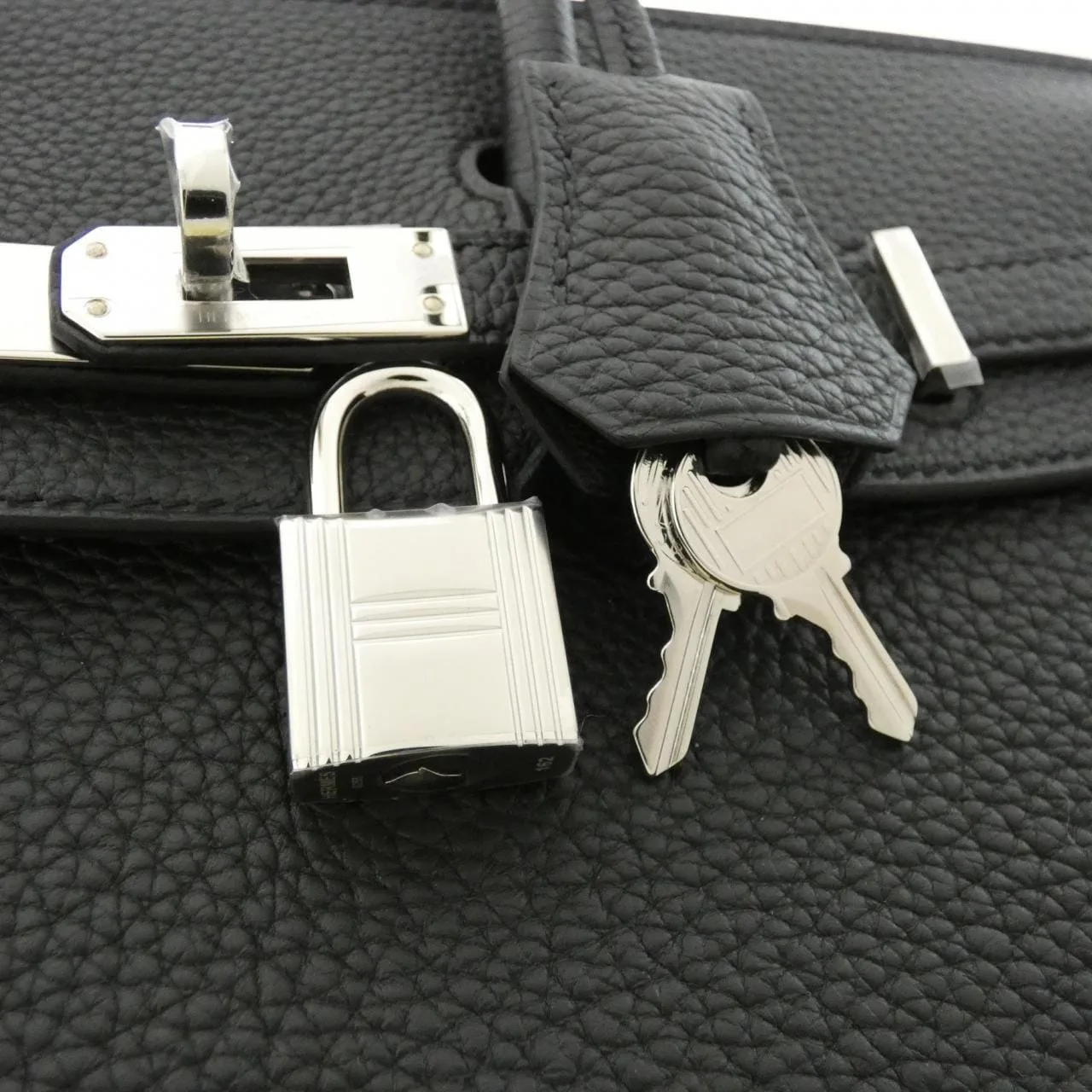 HERMES Birkin 041344CK Handbag Togo 黑色 Togo 牛皮 未使用品 - 縮圖 4