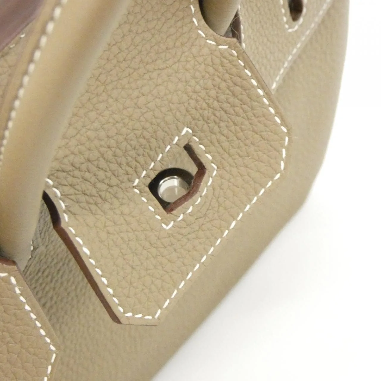HERMES Birkin 041344CK Handbag Togo Etoupe Togo Leather Rank A - Thumbnail 5