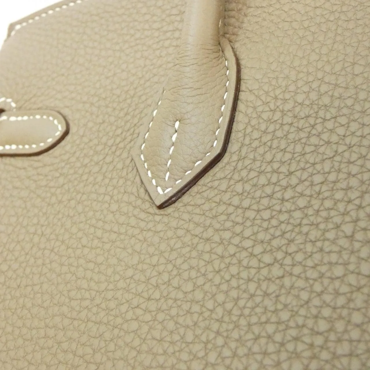 HERMES Birkin 041344CK Handbag Togo Etoupe Togo Leather Rank A - Thumbnail 6