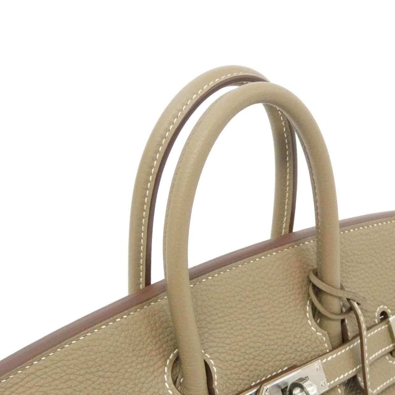 HERMES Birkin 041344CK Handbag Togo Etoupe Togo Leather Rank A - Thumbnail 8