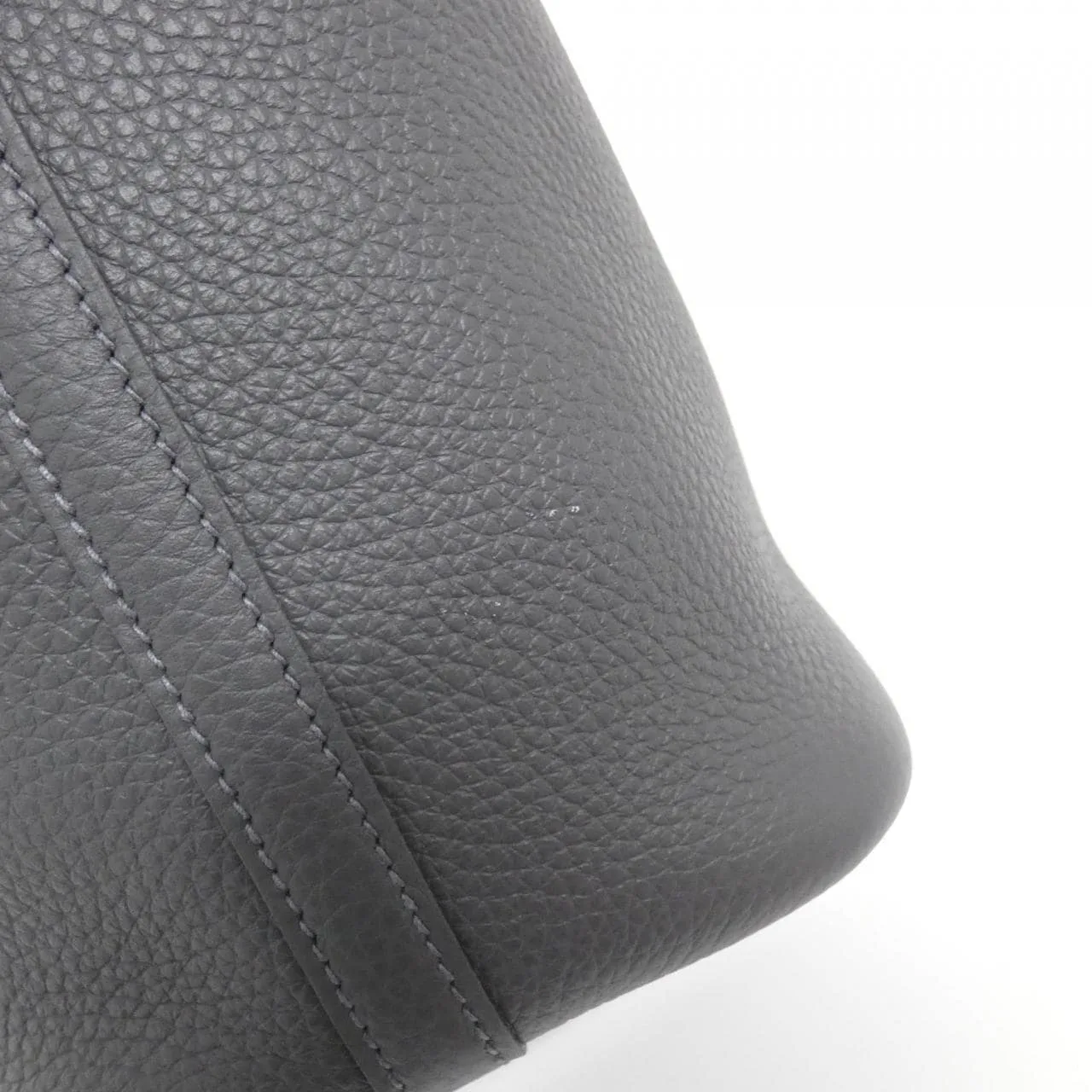 HERMES Picotin 056289CK Handbag Clemence Black Clemence Leather Rank A - Thumbnail 4