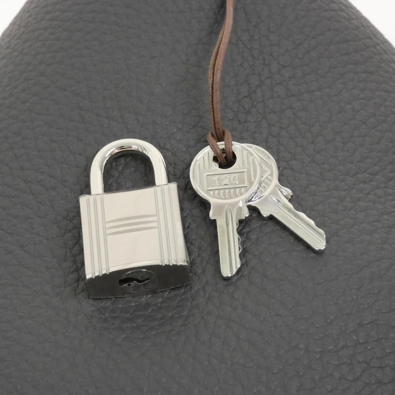 HERMES Picotin 056289CK Handbag Clemence Black Clemence Leather Rank A - Thumbnail 5