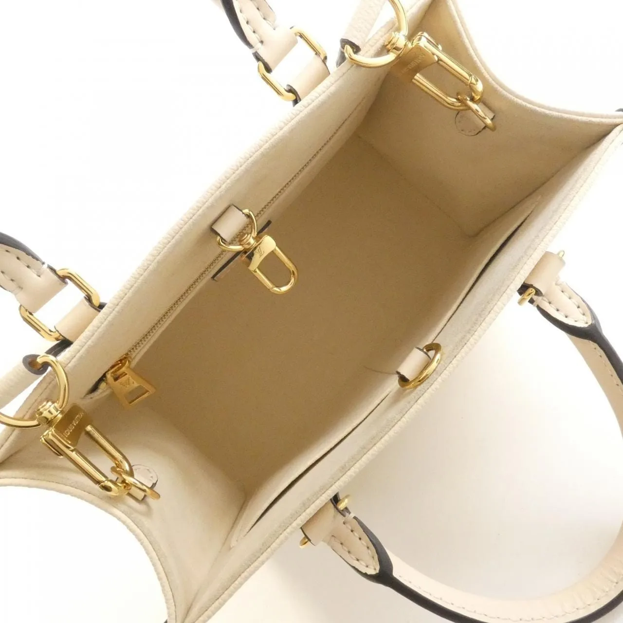LOUIS VUITTON OnTheGo M46569 Handbag Monogram 黑色 Monogram 中古品B - 縮圖 7