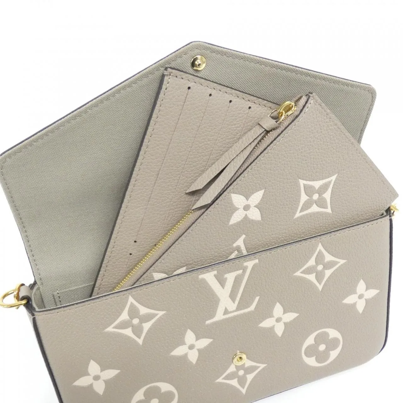 LOUIS VUITTON Pochette M69977 Shoulder Monogram 黑色 Monogram 中古品A - 縮圖 7