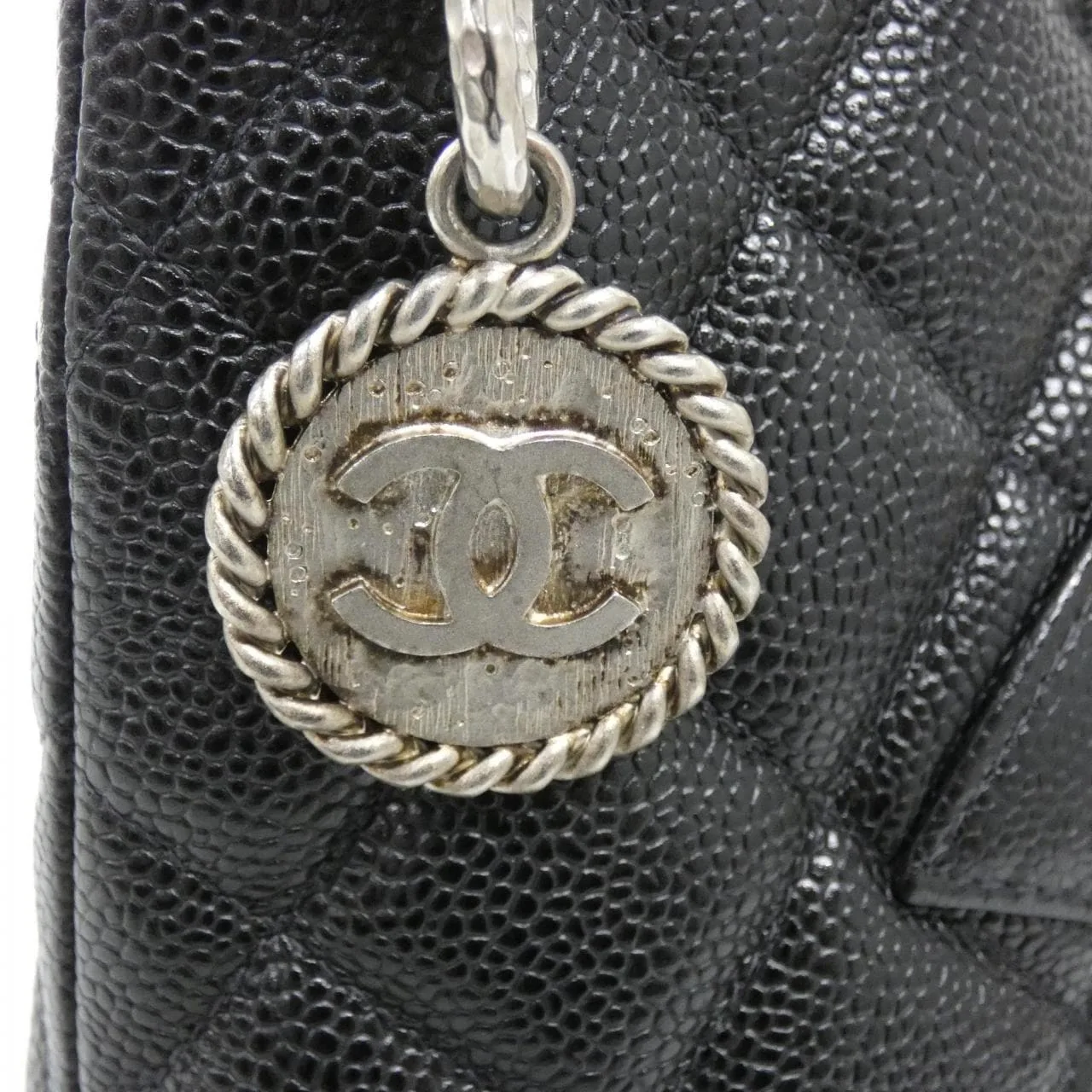 CHANEL Matelasse 1804 Handbag Grained Calfskin 4
