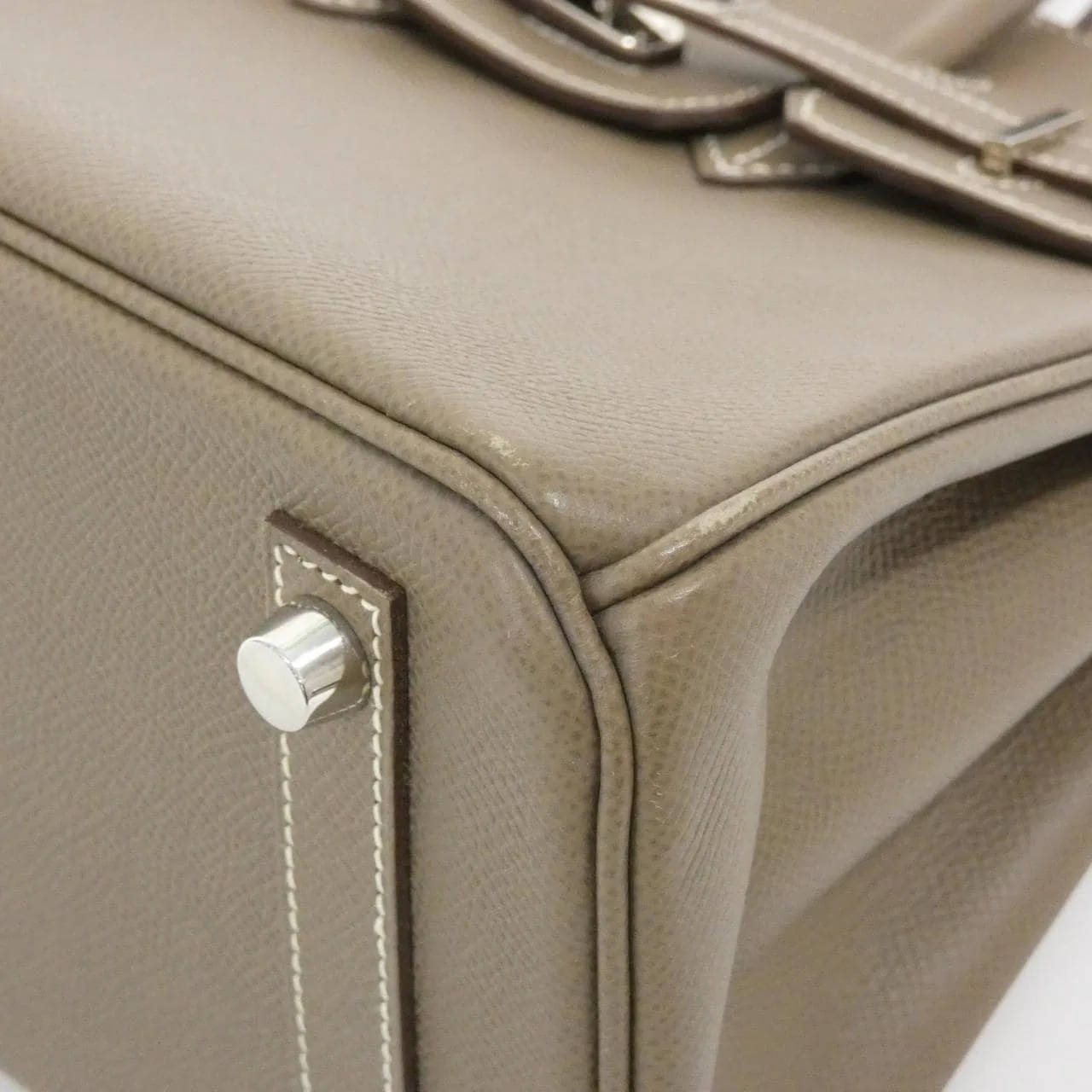 HERMES Birkin 041700CK Handbag Epsom Etoupe Epsom Leather Rank A - Thumbnail 3