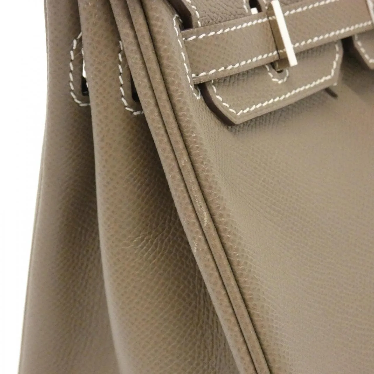 HERMES Birkin 041700CK Handbag Epsom Etoupe Epsom Leather Rank A - Thumbnail 4