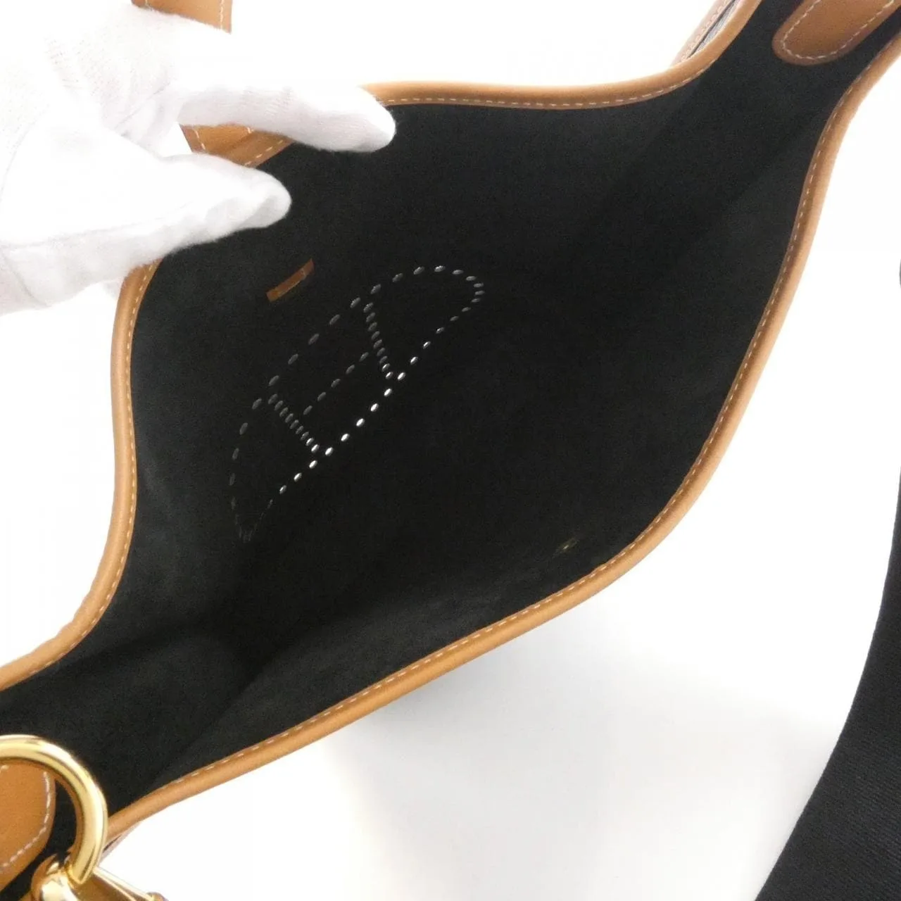 HERMES Evelyne Shoulder Black Rank A - Thumbnail 7