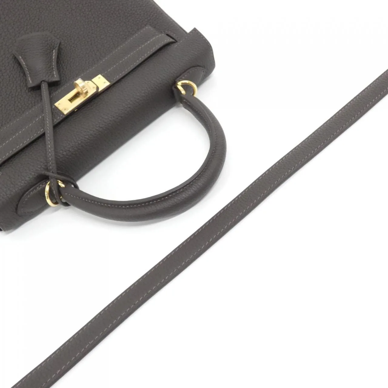 HERMES Kelly 044624CC Handbag Togo Togo Leather Unused - Thumbnail 5