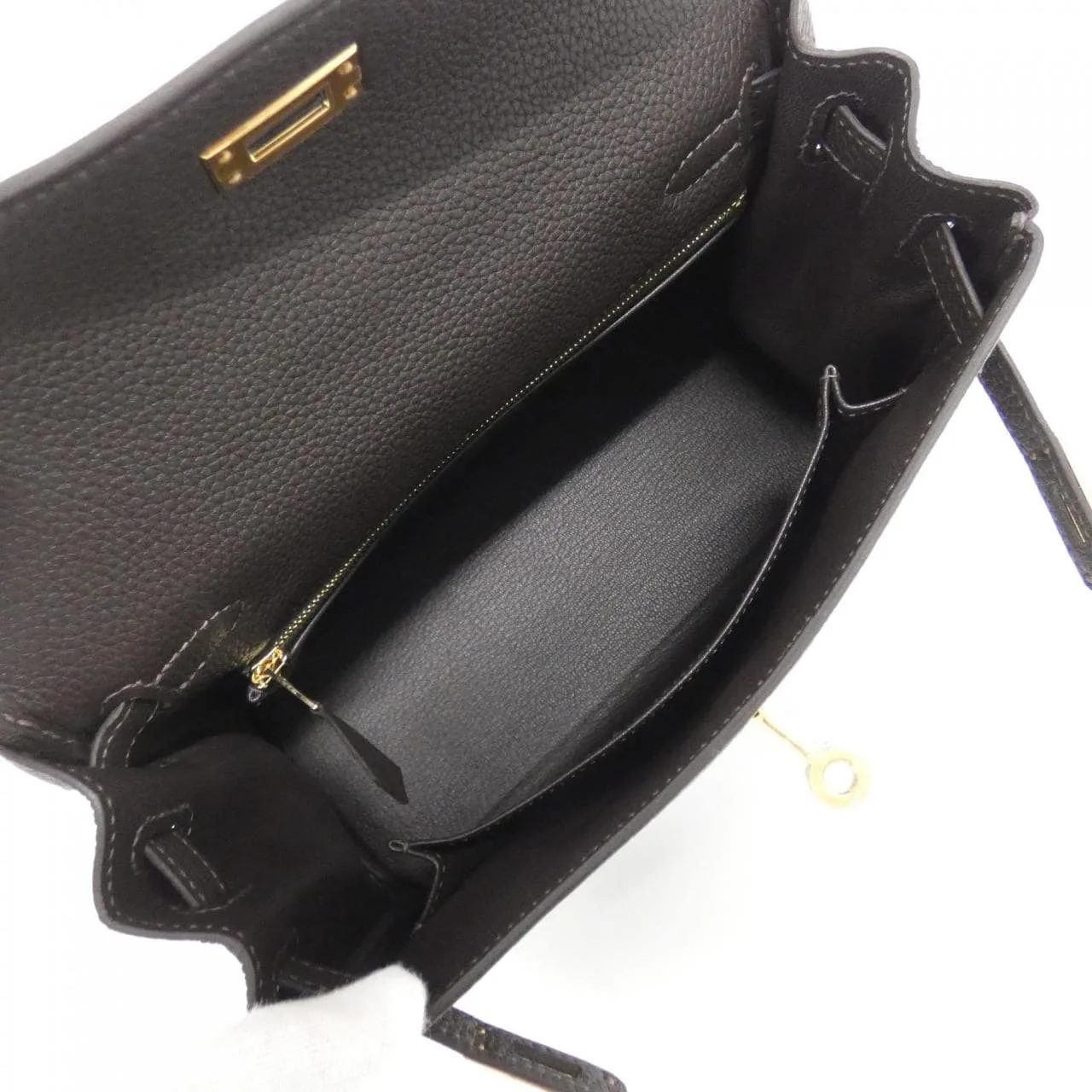 HERMES Kelly 044624CC Handbag Togo Togo Leather Unused - Thumbnail 6