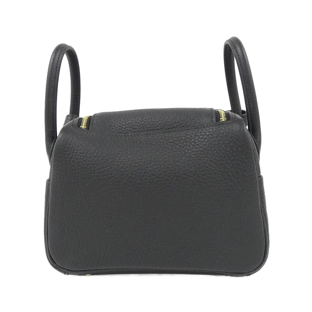 HERMES Lindy 085956CC Shoulder Clemence 黑色 Clemence 皮 未使用品 - 縮圖 2