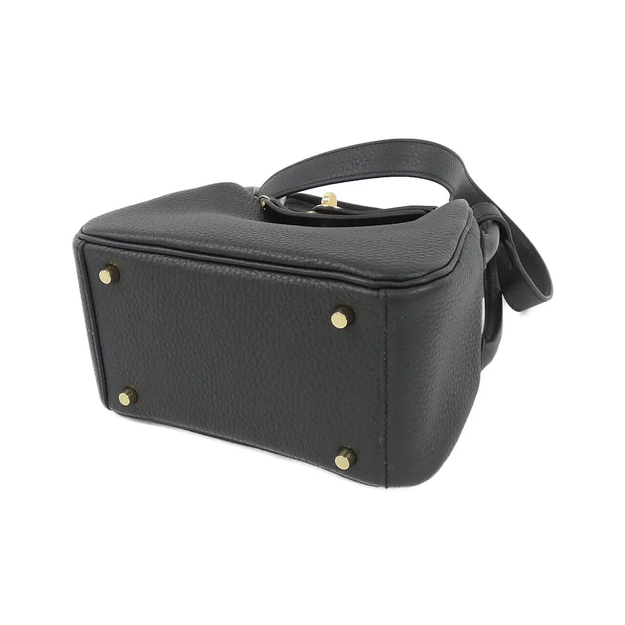 HERMES Lindy 085956CC Shoulder Clemence 黑色 Clemence 皮 未使用品 - 縮圖 3
