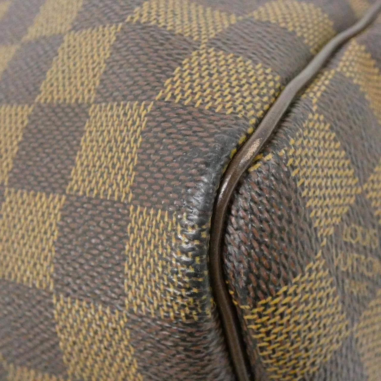 LOUIS VUITTON Keepall N41427 Boston Damier 黑色 Damier 中古品A - 縮圖 2