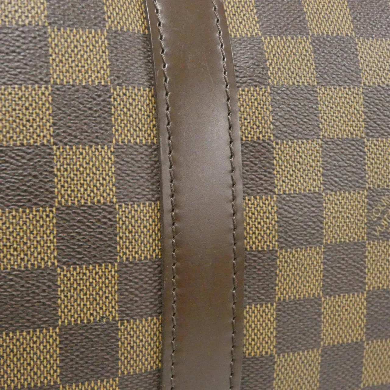LOUIS VUITTON Keepall N41427 Boston Damier 黑色 Damier 中古品A - 縮圖 3