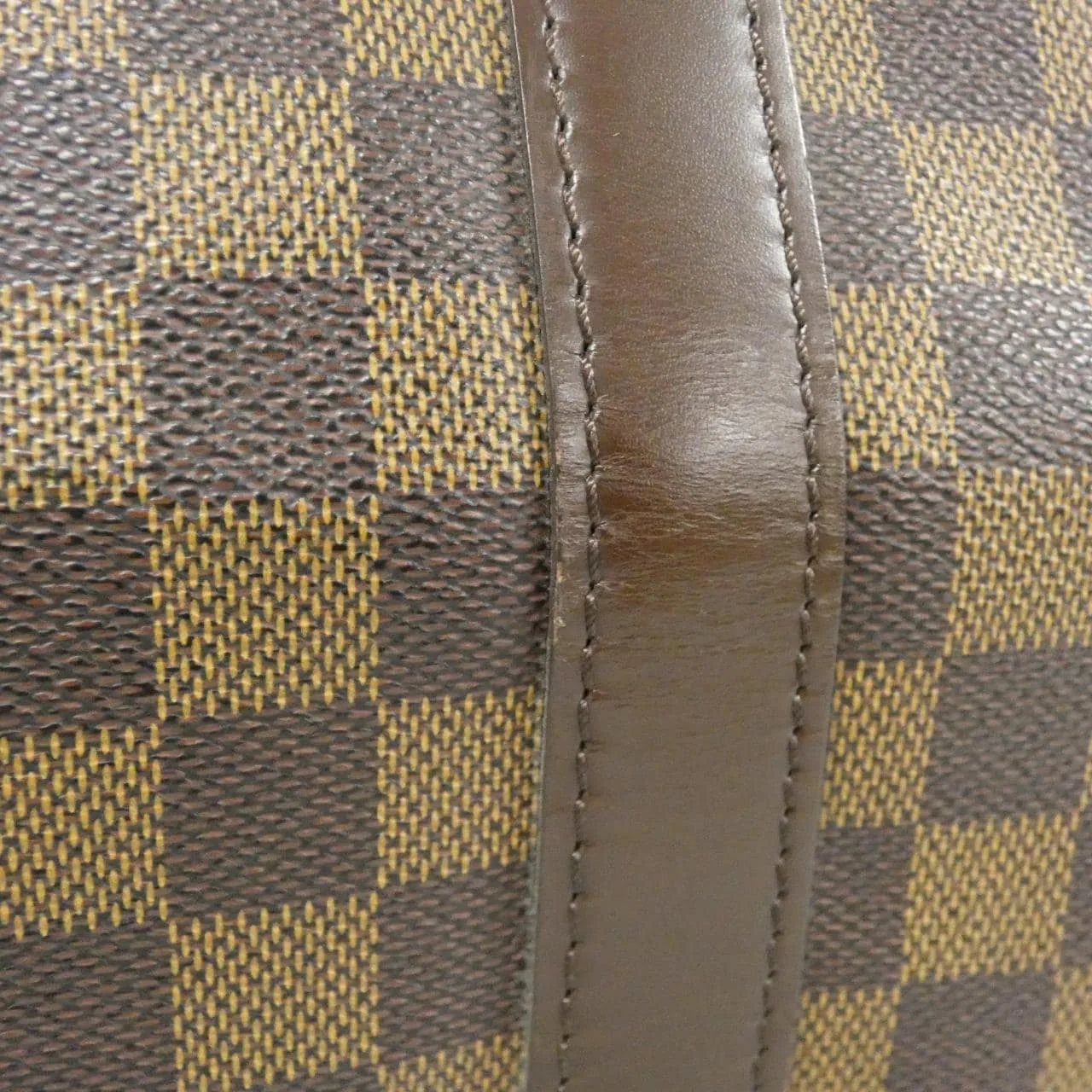 LOUIS VUITTON Keepall N41427 Boston Damier 黑色 Damier 中古品A - 縮圖 5