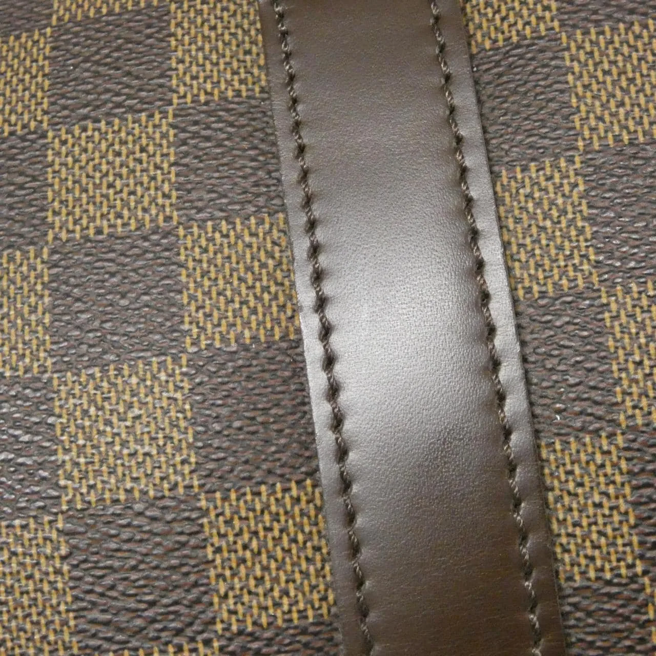 LOUIS VUITTON Keepall N41427 Boston Damier 黑色 Damier 中古品A - 縮圖 7