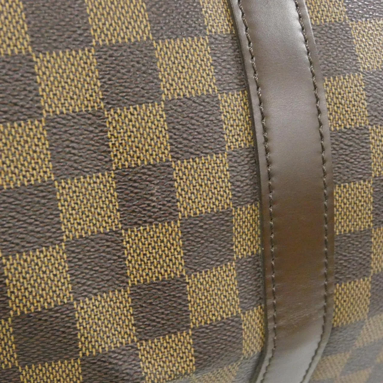 LOUIS VUITTON Keepall N41427 Boston Damier 黑色 Damier 中古品A - 縮圖 8