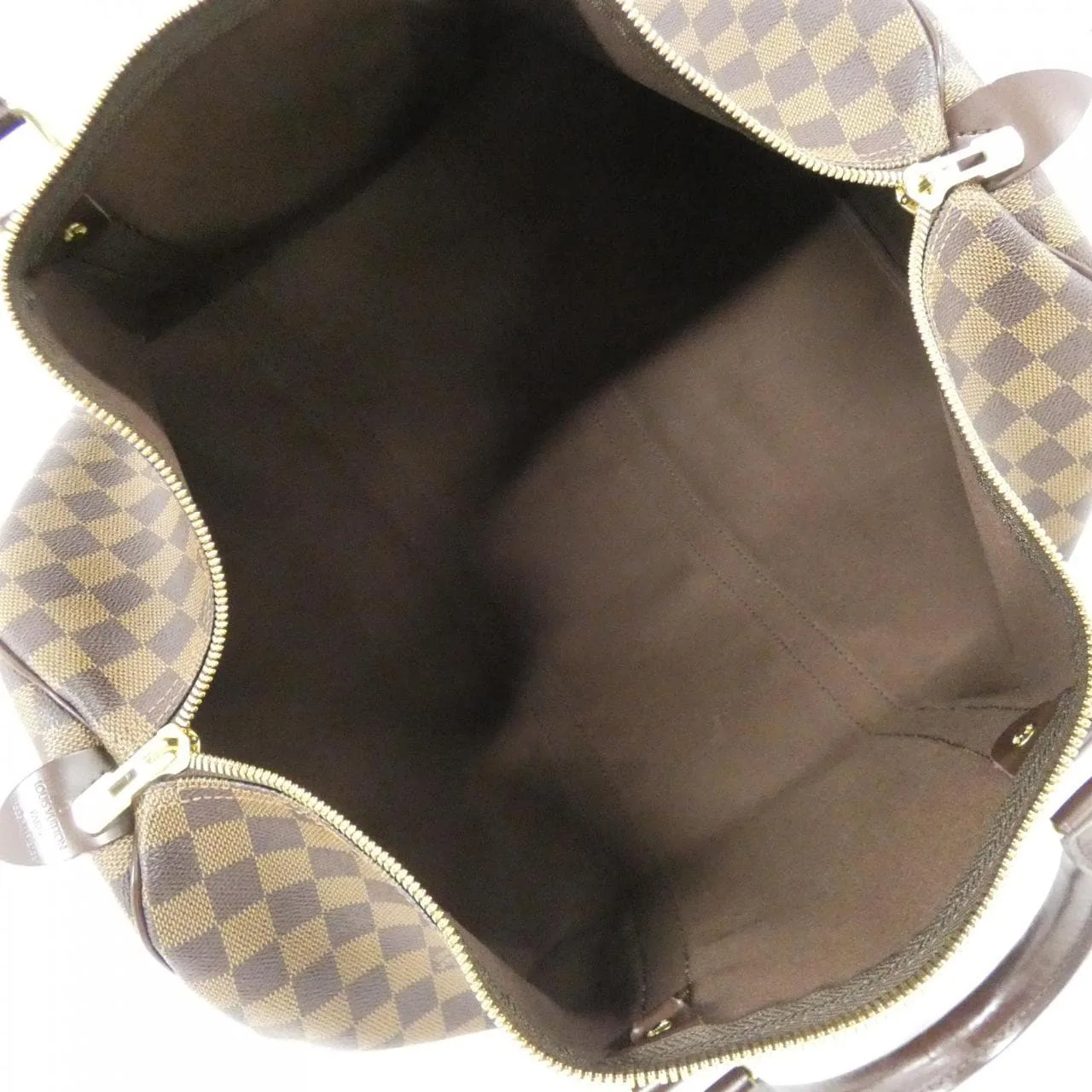 LOUIS VUITTON Keepall N41427 Boston Damier 黑色 Damier 中古品A - 縮圖 10