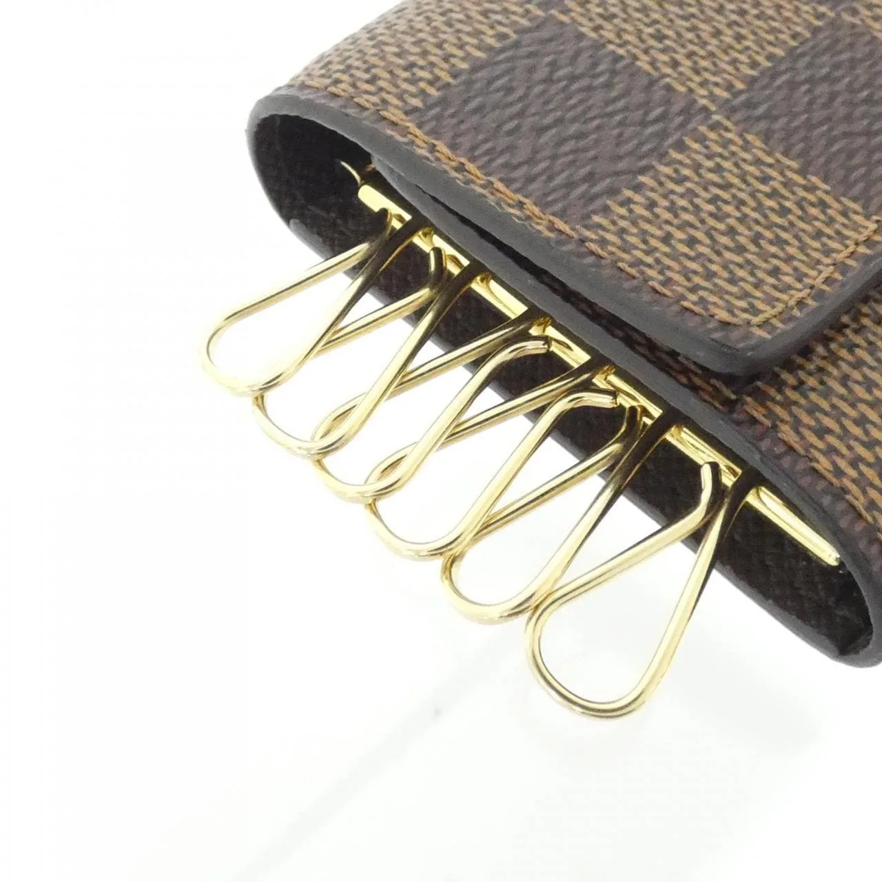 LOUIS VUITTON N62630 Key Case Damier 黑色 Damier 中古品A - 縮圖 2