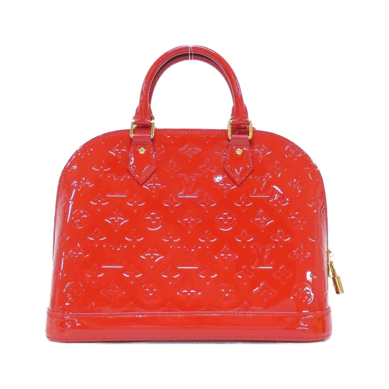 LOUIS VUITTON Alma M90169 手提包 Vernis 漆皮 黑色 Vernis 中古品A - 縮圖 2