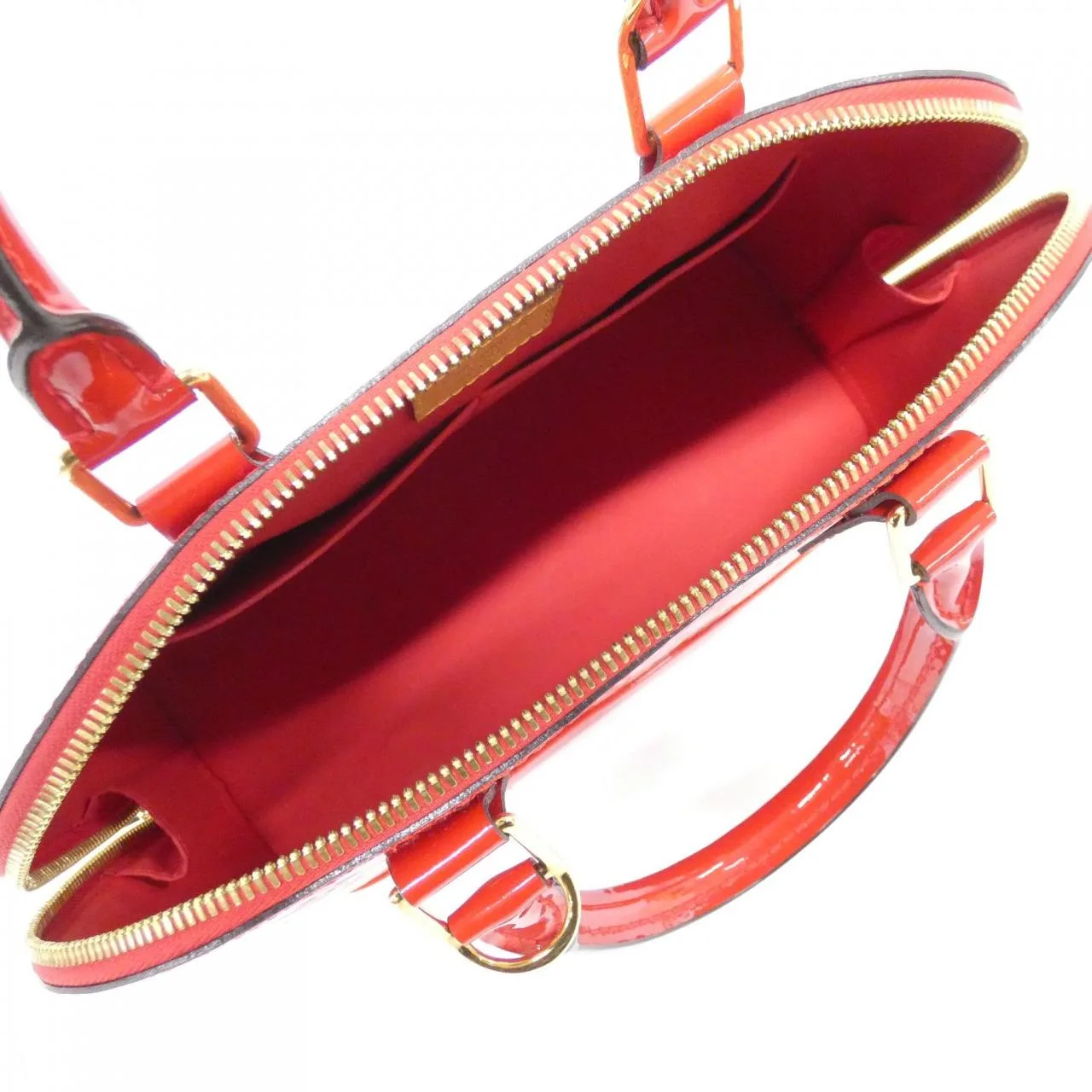 LOUIS VUITTON Alma M90169 手提包 Vernis 漆皮 黑色 Vernis 中古品A - 縮圖 8