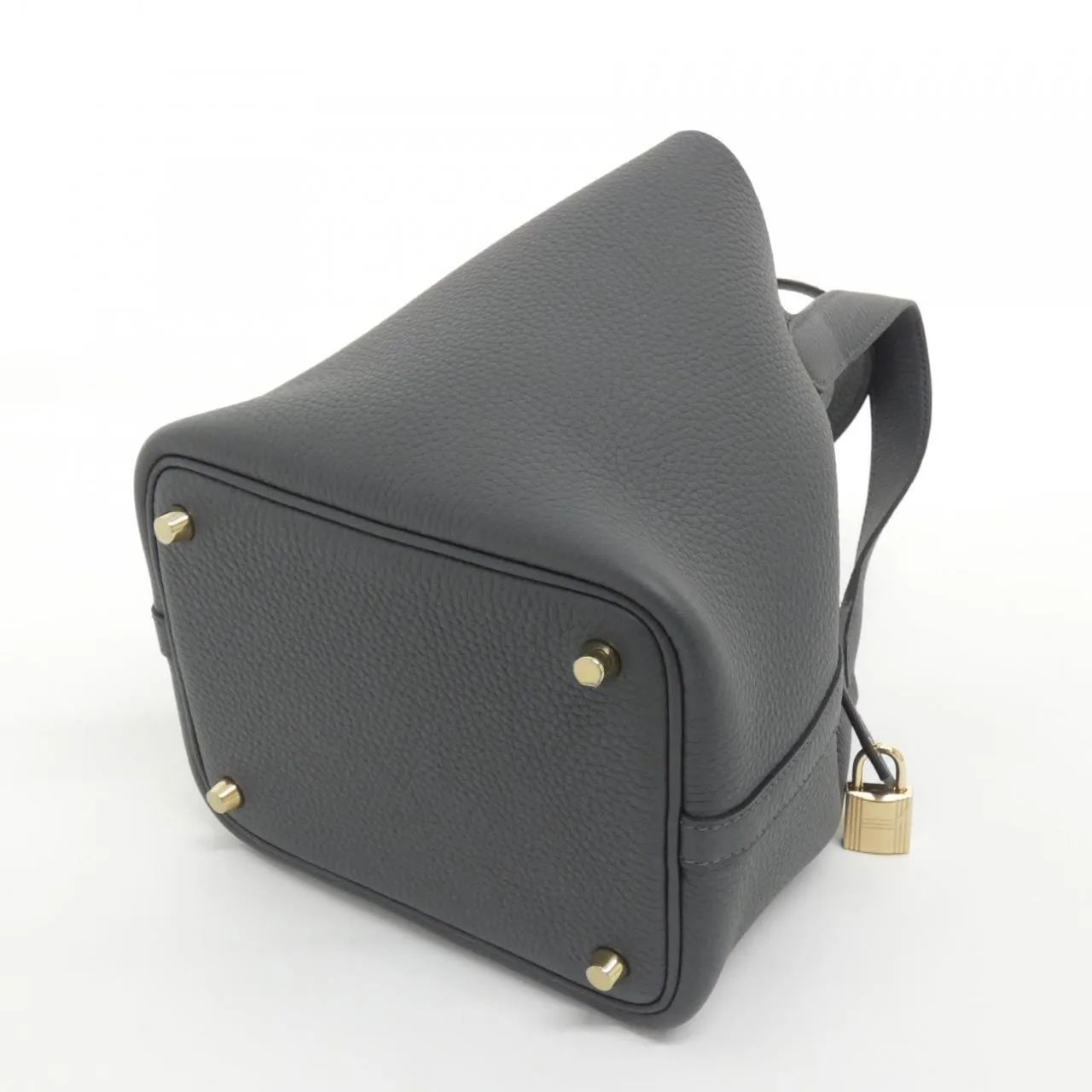 HERMES Picotin 056289CP Handbag Clemence Clemence Leather Unused - Thumbnail 2