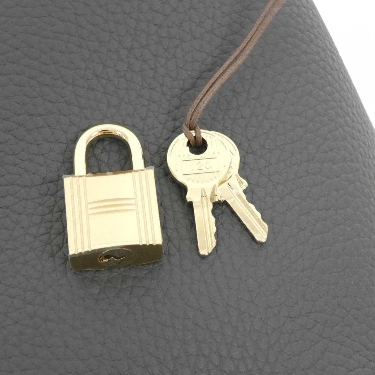 HERMES Picotin 056289CP Handbag Clemence Clemence Leather Unused - Thumbnail 3