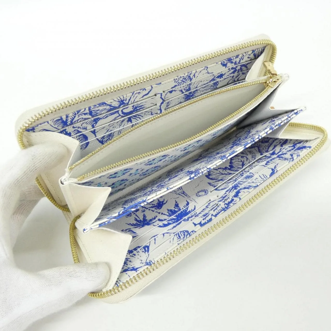 LOUIS VUITTON M83624 銀包 Monogram 藍色 Monogram 中古品A - 縮圖 5