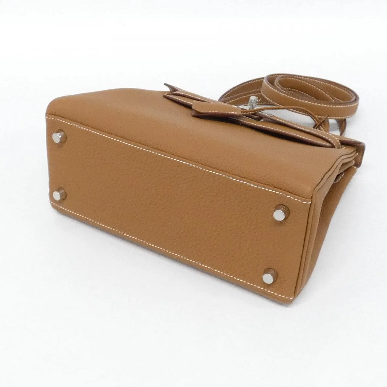 HERMES Kelly 044624CK Handbag Togo 金色 Togo 牛皮 未使用品 - 縮圖 3