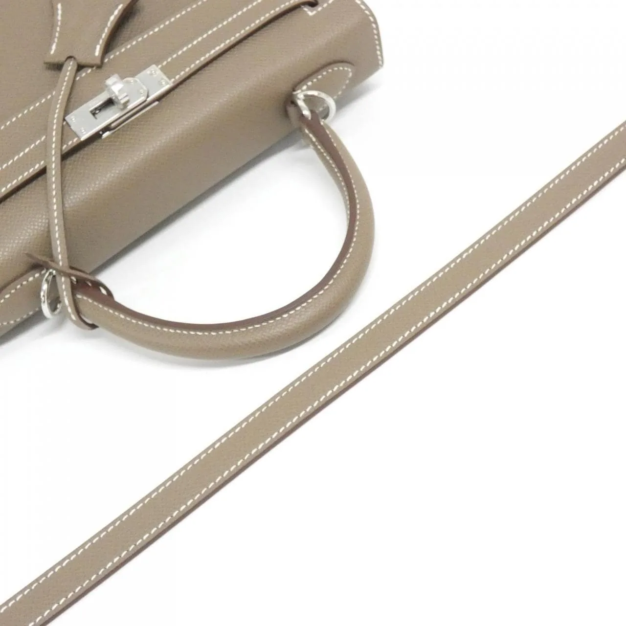 HERMES Kelly 038416CK Handbag Epsom Etoupe Epsom Leather Unused - Thumbnail 5