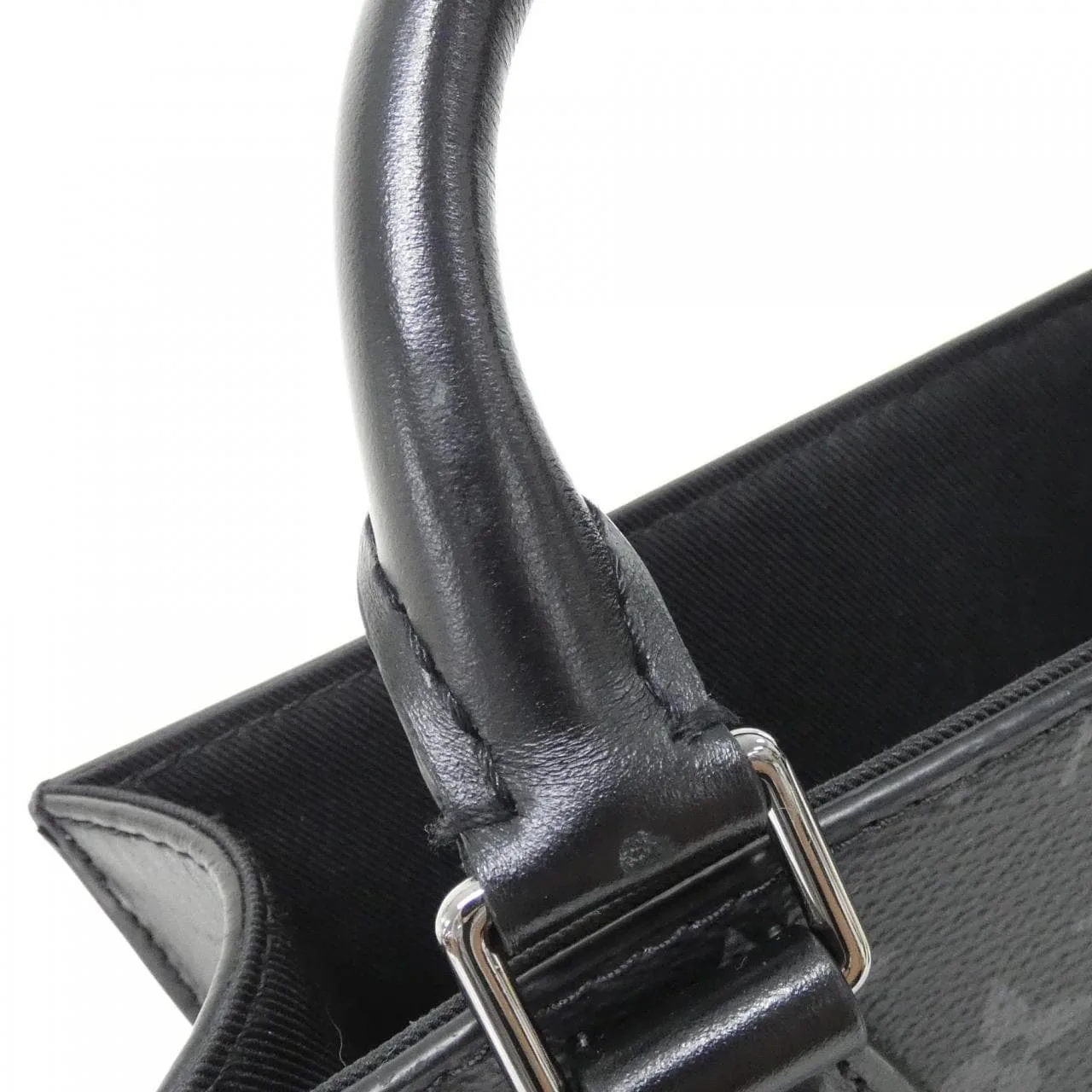 LOUIS VUITTON Eclipse M46453 Handbag Monogram 黑色 Monogram 中古品A - 縮圖 3