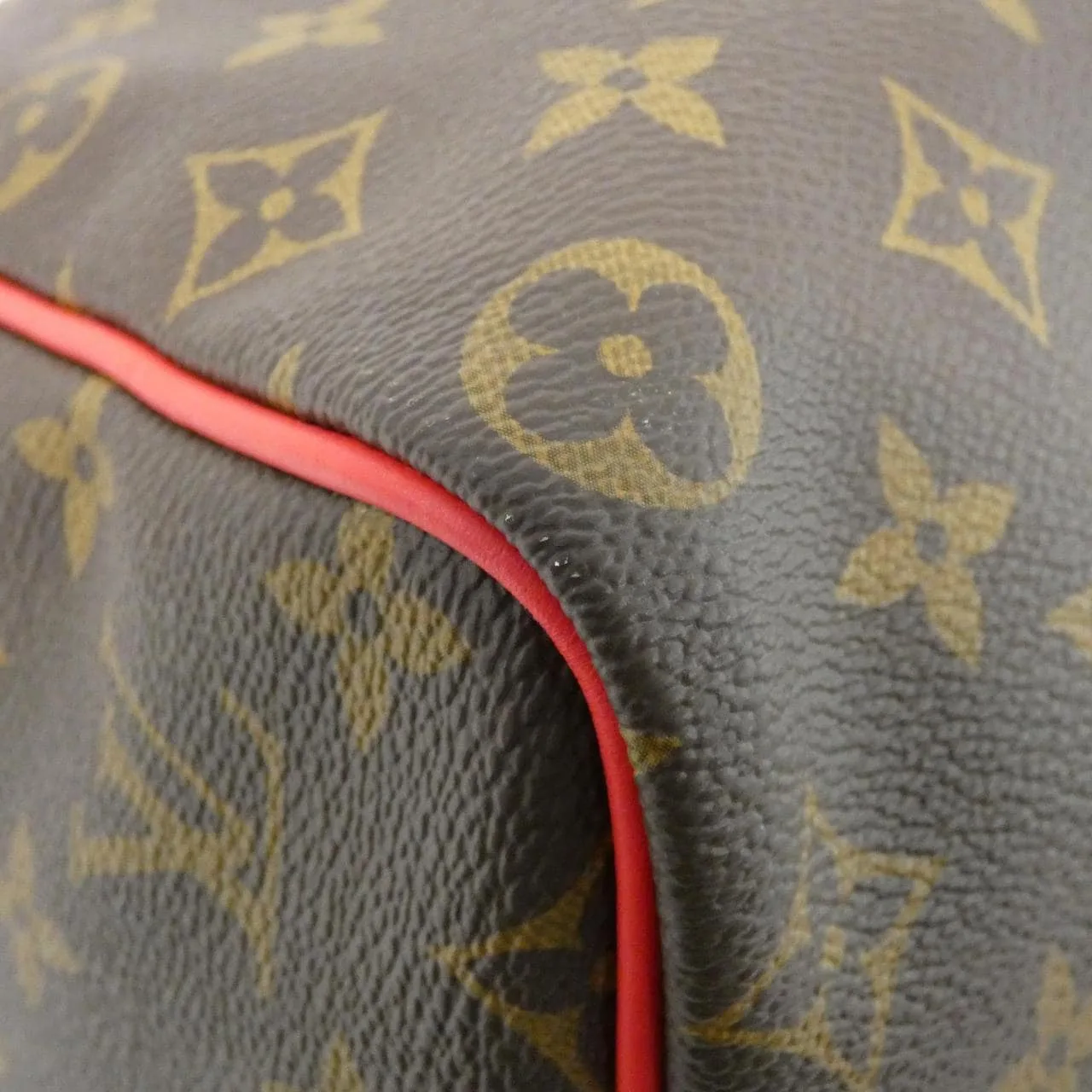 LOUIS VUITTON Keepall M44740 波士頓包 Monogram Rouge Monogram 中古品A - 縮圖 2