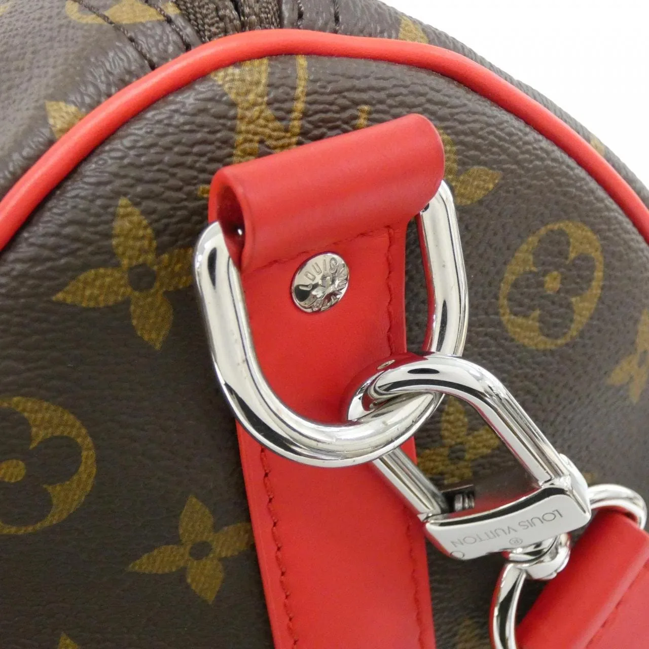 LOUIS VUITTON Keepall M44740 波士頓包 Monogram Rouge Monogram 中古品A - 縮圖 3