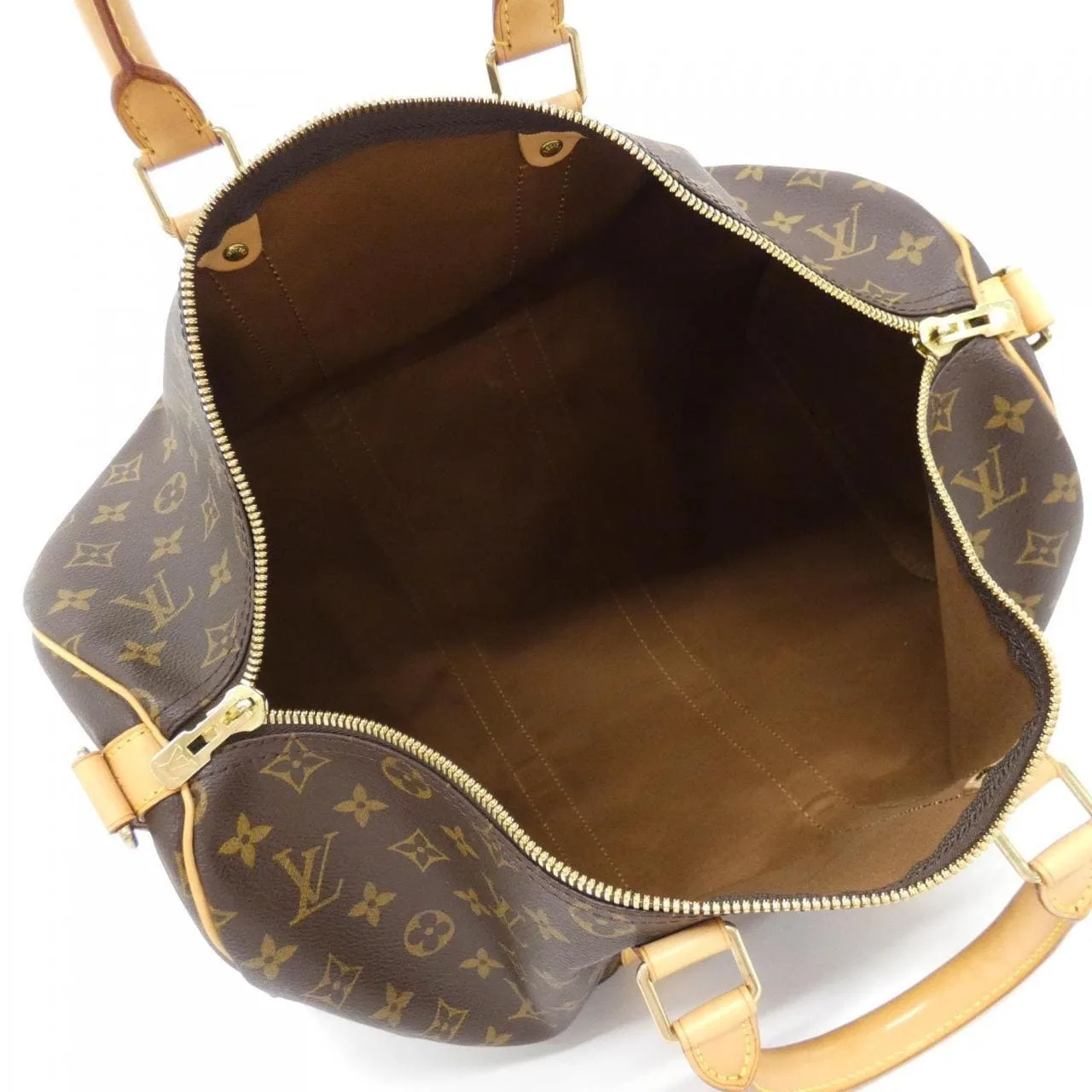 LOUIS VUITTON Keepall M41418 Boston Monogram 黑色 Monogram 中古品A - 縮圖 7