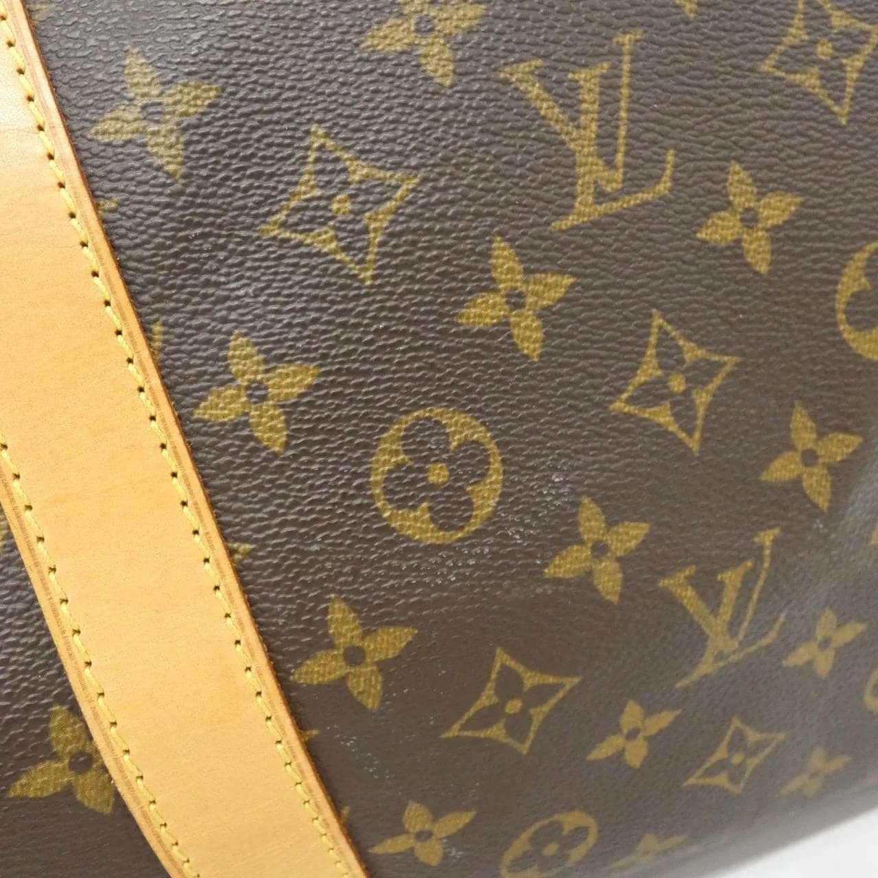 LOUIS VUITTON Keepall M41412 Boston Monogram 黑色 Monogram 中古品A - 縮圖 4