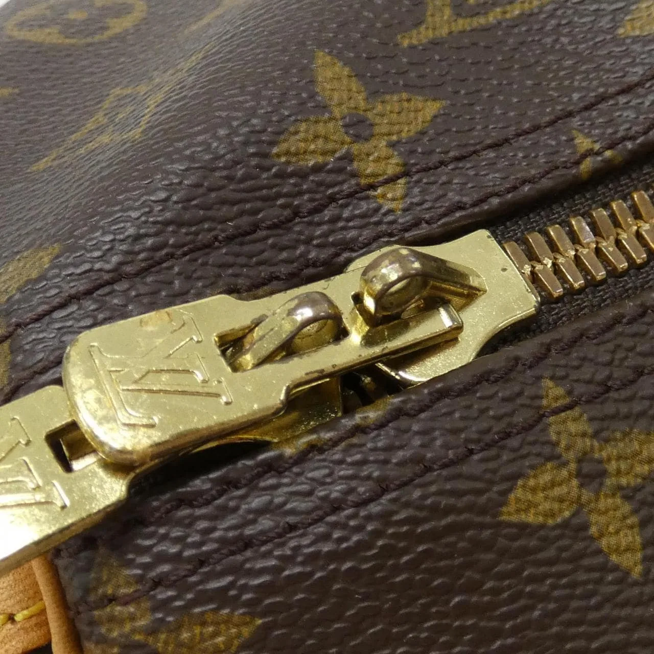 LOUIS VUITTON Keepall M41412 Boston Monogram 黑色 Monogram 中古品A - 縮圖 6