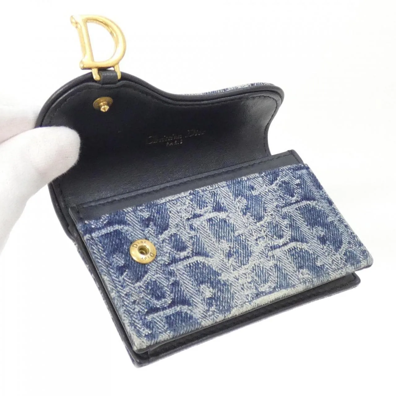 DIOR Saddle S5611CDCE 卡片套 牛仔布 5
