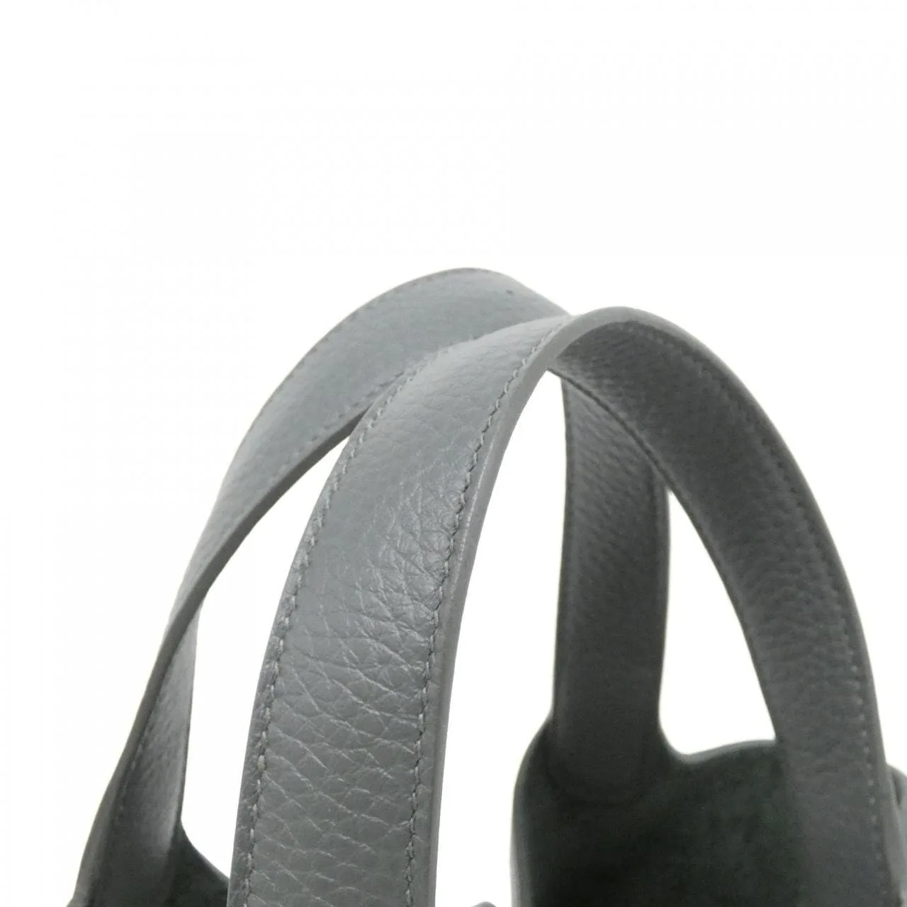 HERMES Picotin 056289CC Handbag Clemence 黑色 Clemence 皮 中古品A - 縮圖 5