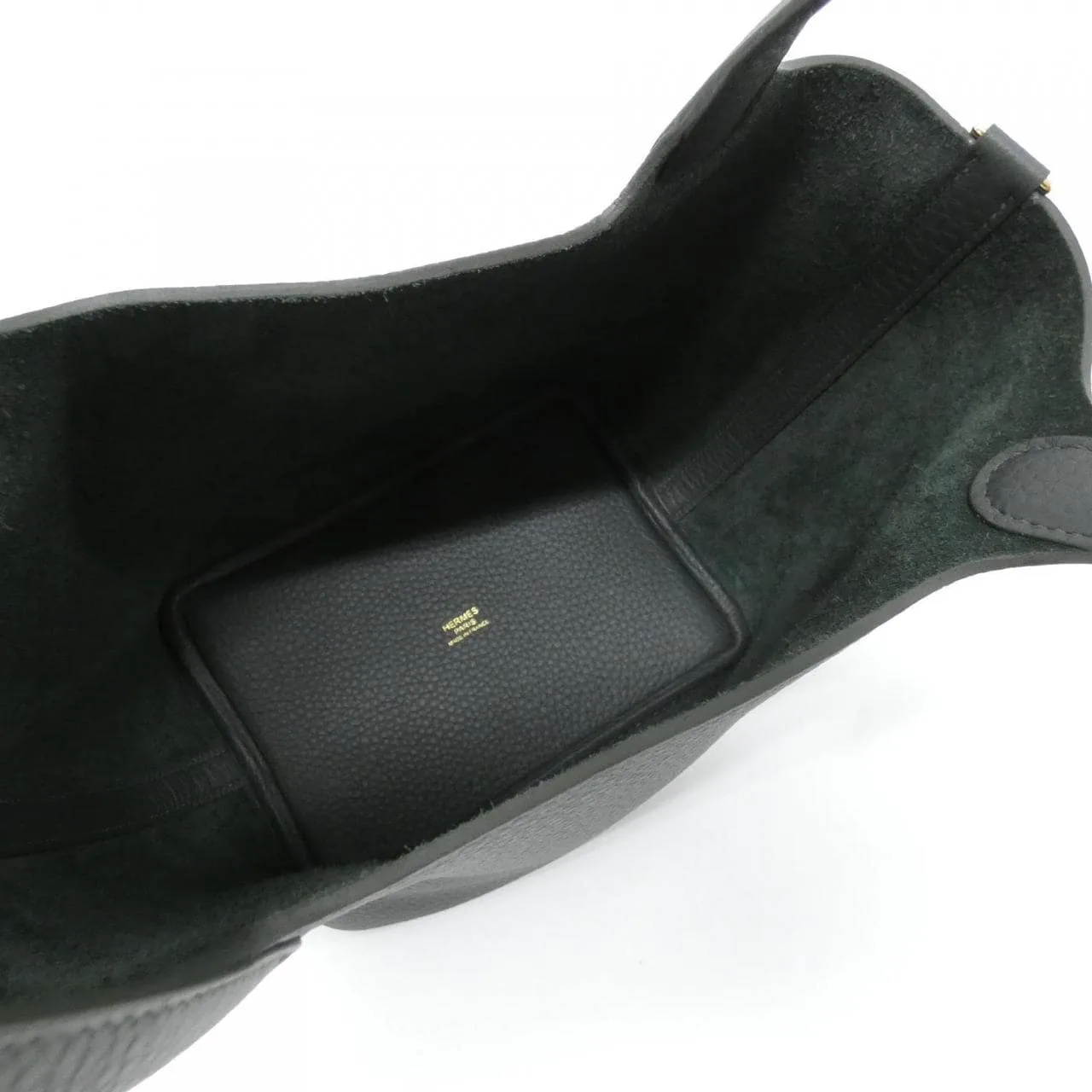 HERMES Picotin 056289CC Handbag Clemence 黑色 Clemence 皮 中古品A - 縮圖 6