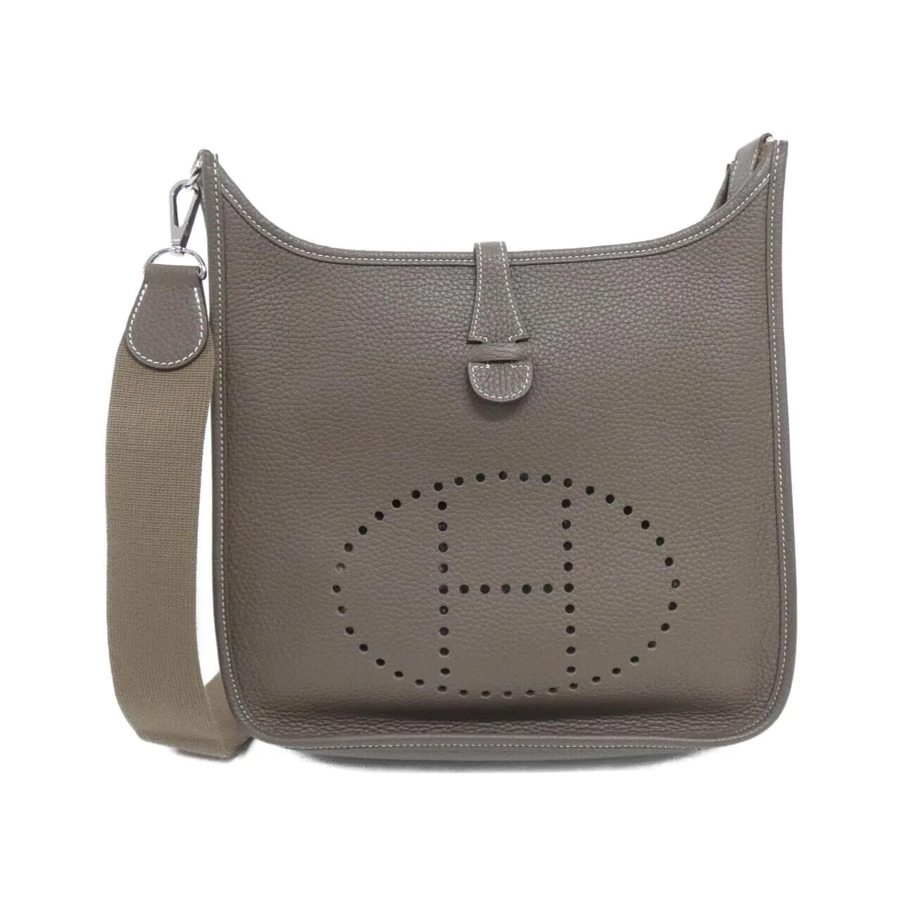 HERMES Evelyne 056277CK Shoulder Clemence Etoupe