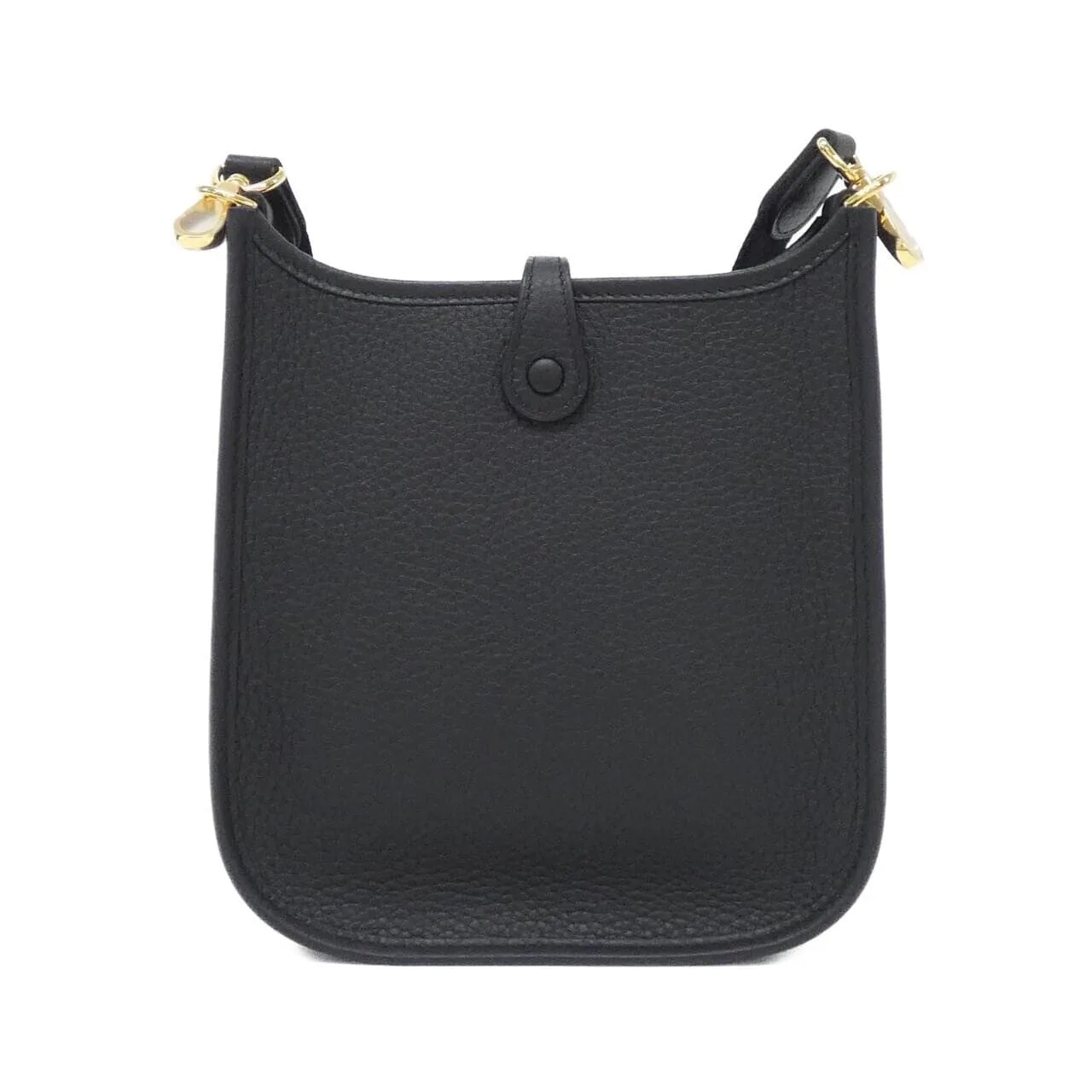 HERMES Evelyne 069426CC Shoulder Clemence 黑色 Clemence 皮 未使用品 - 縮圖 2