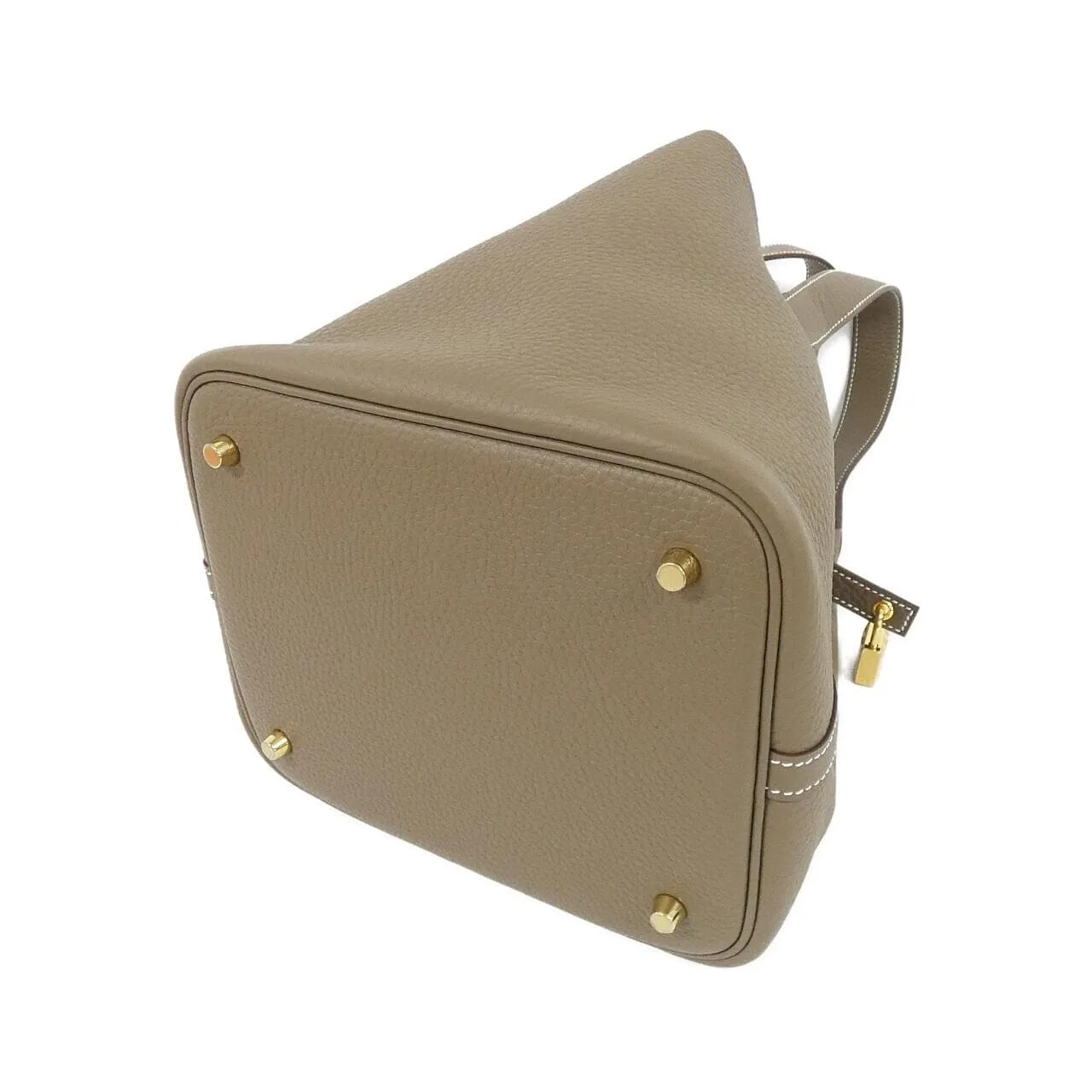 HERMES Picotin 060991CC Handbag Clemence Etoupe Clemence 皮 未使用品 - 縮圖 2