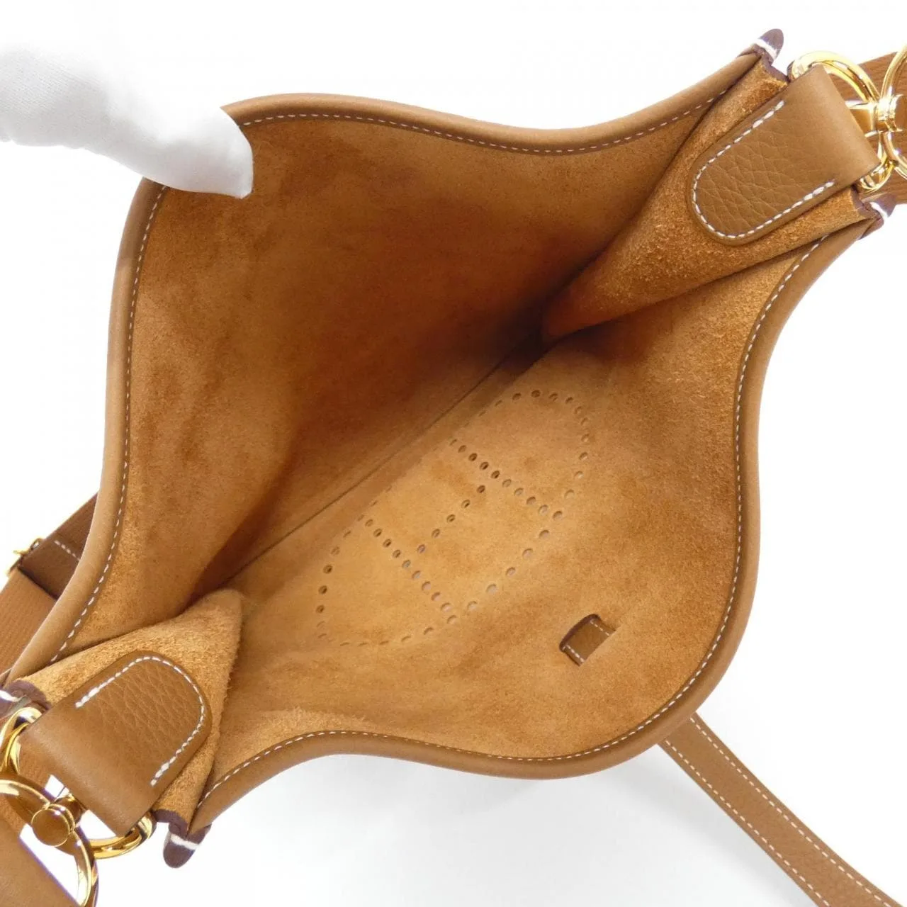 HERMES Evelyne 056277CC Shoulder Clemence Gold Clemence Leather Unused - Thumbnail 5
