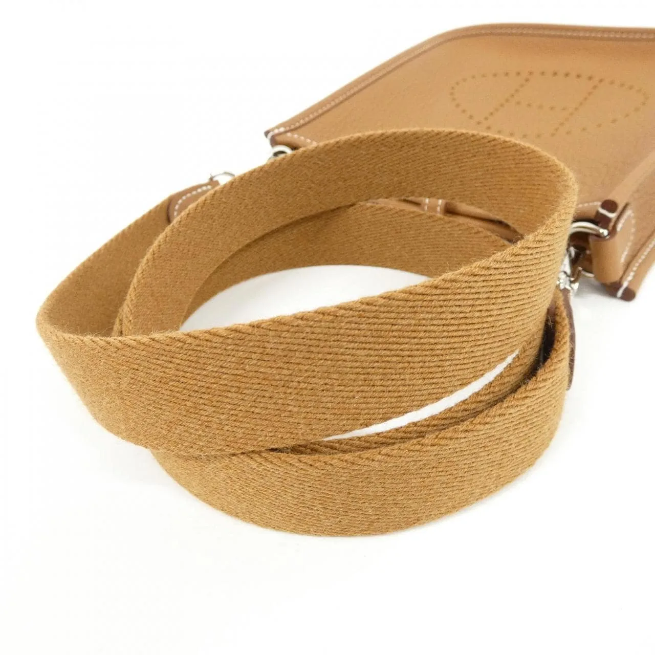 HERMES Evelyne 069426CK Shoulder Clemence 金色 Clemence 皮 未使用品 - 縮圖 4