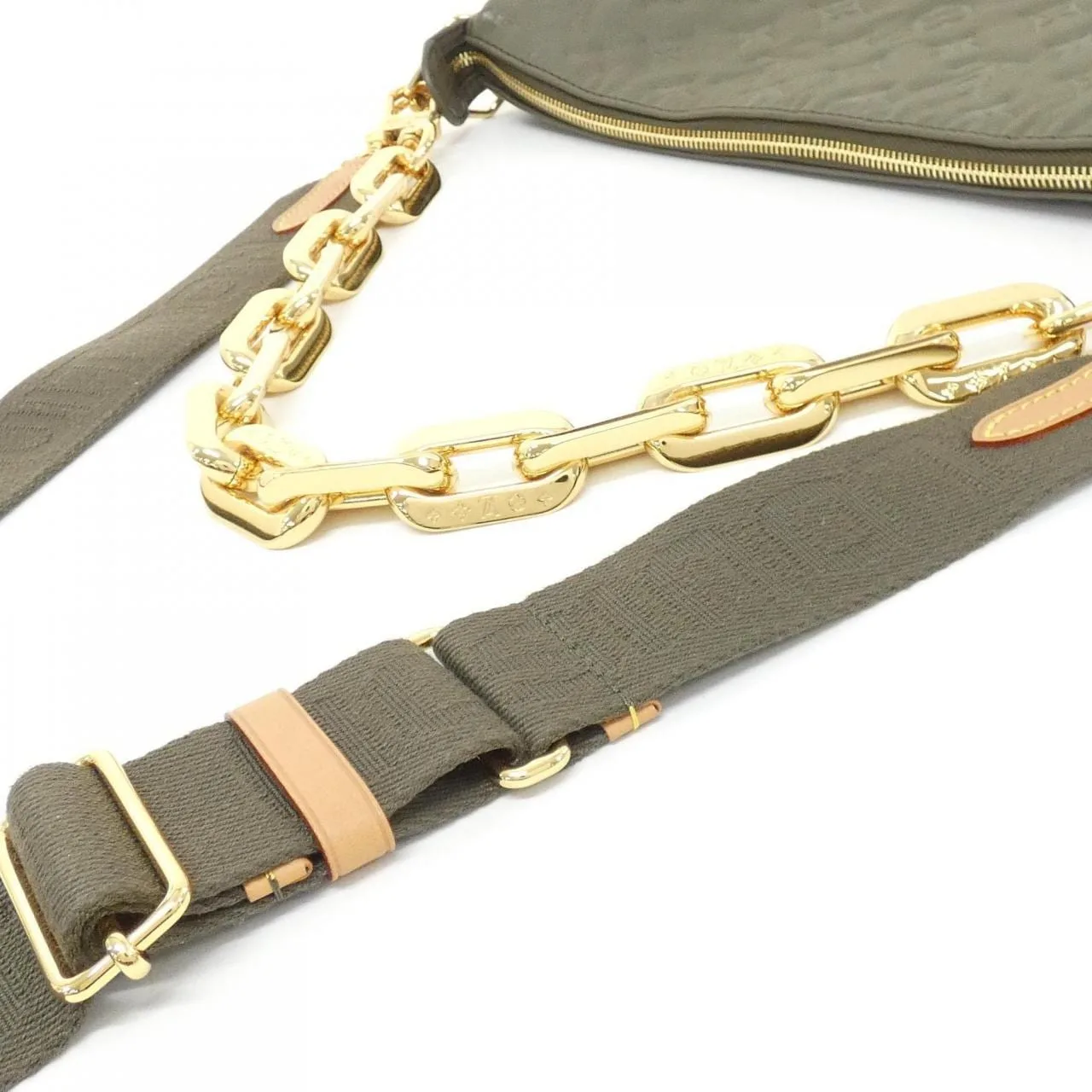 LOUIS VUITTON M57782 肩背包 羊皮 黑色 羊皮 中古品A - 縮圖 5